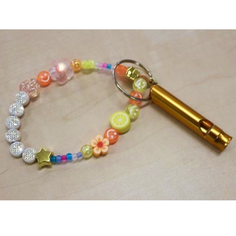 防災ホイッスル・ビーズアクセサリーワークショップ