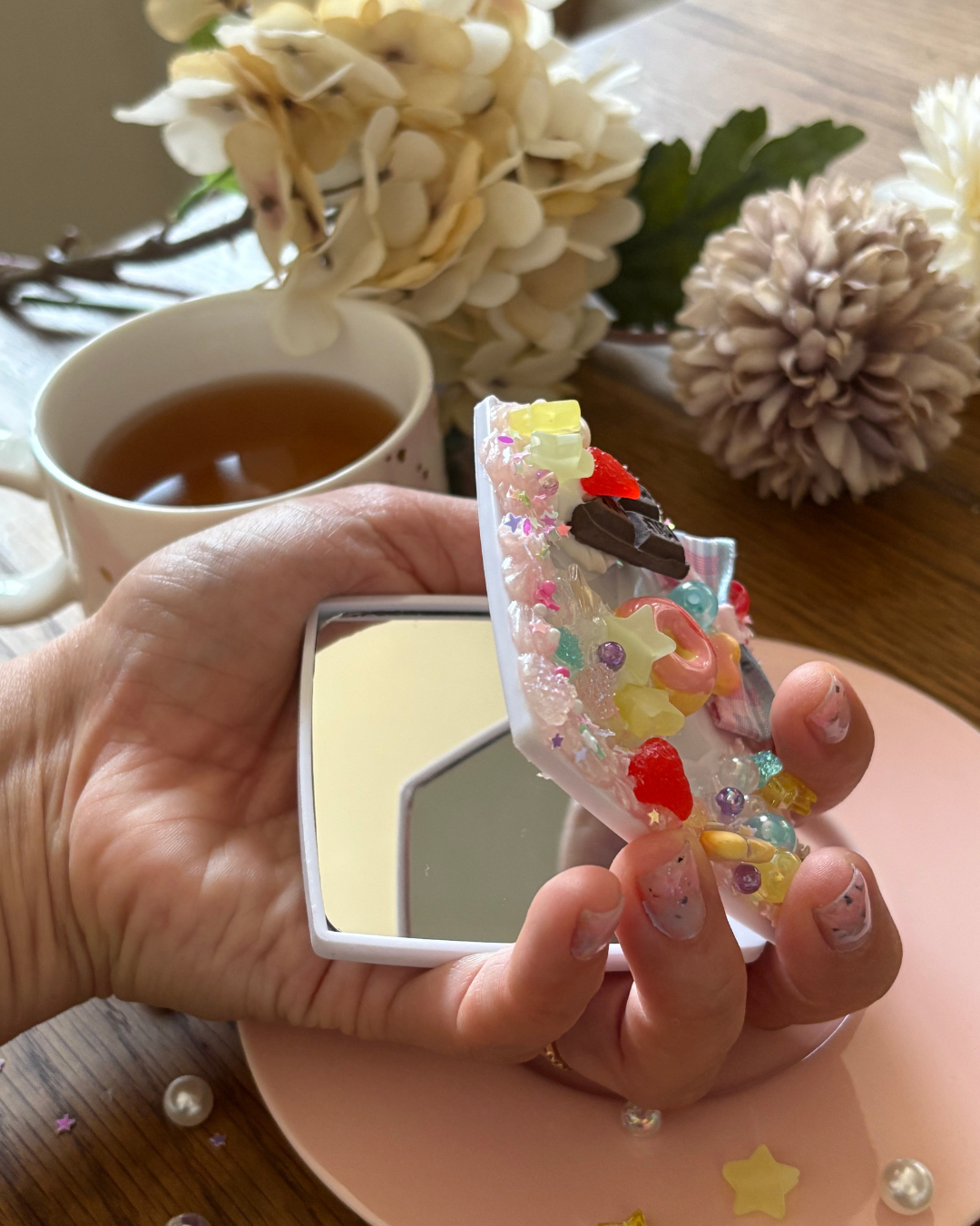 フェイクスイーツ・クリスマスケーキデコミラーのワークショップ