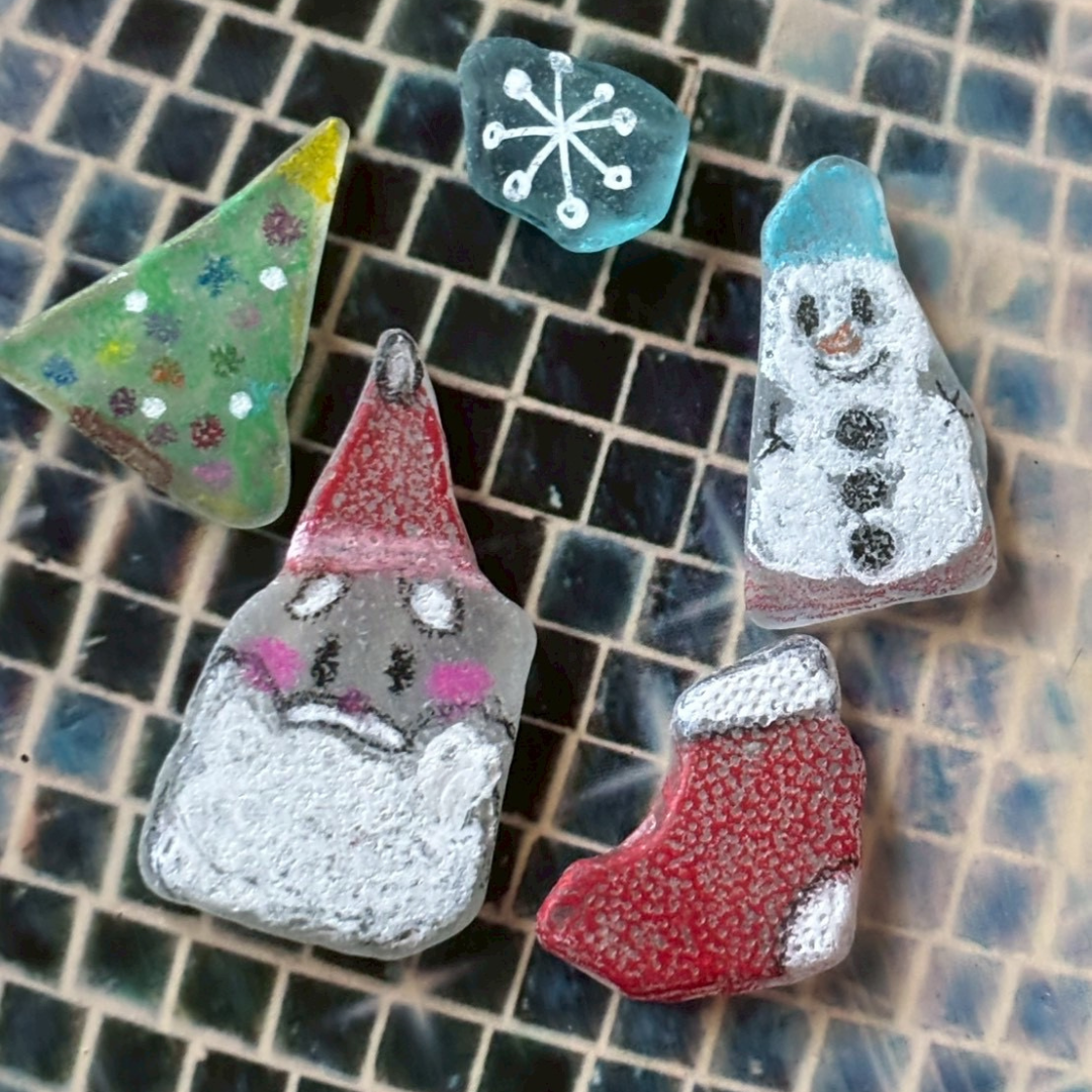 クリスマス・ワークショップ「シーグラスアート」