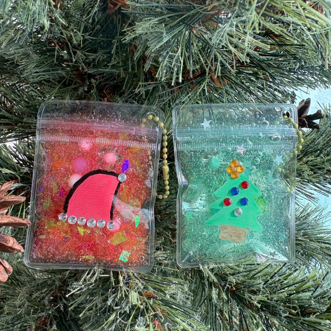 クリスマス・ワークショップ「ボンボンドロップぷにぷにスライムキーホルダー」