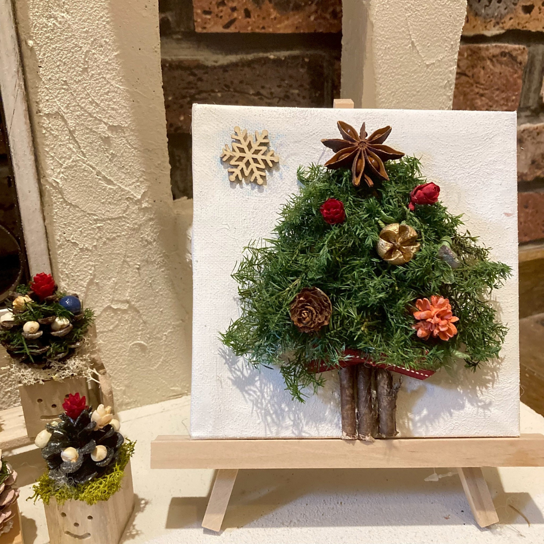 クリスマス・ワークショップ「ミニ・クリスマスツリーアートボード」