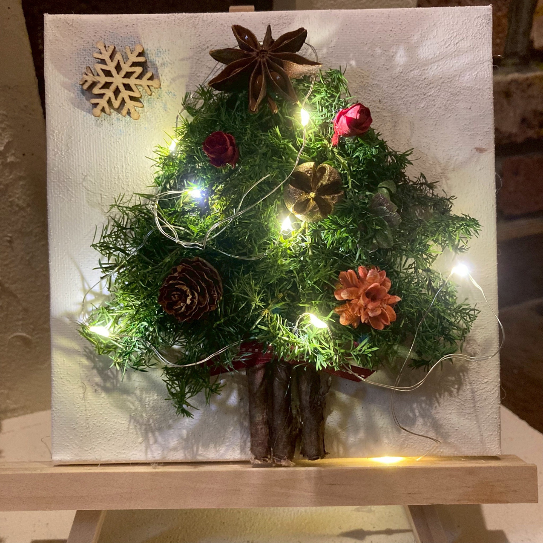 クリスマス・ワークショップ「ミニ・クリスマスツリーアートボード」